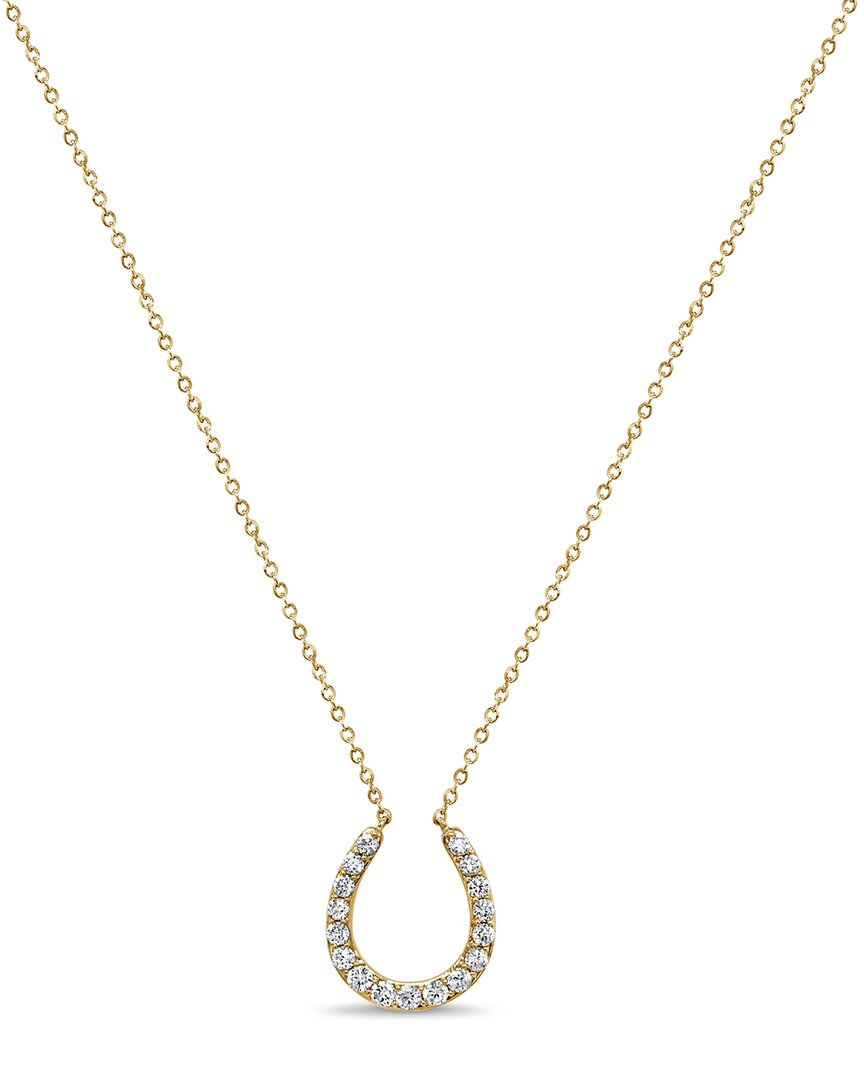 Sabrina Designs 14k 0.35 Ct. Tw. Diamond Horseshoe Necklace