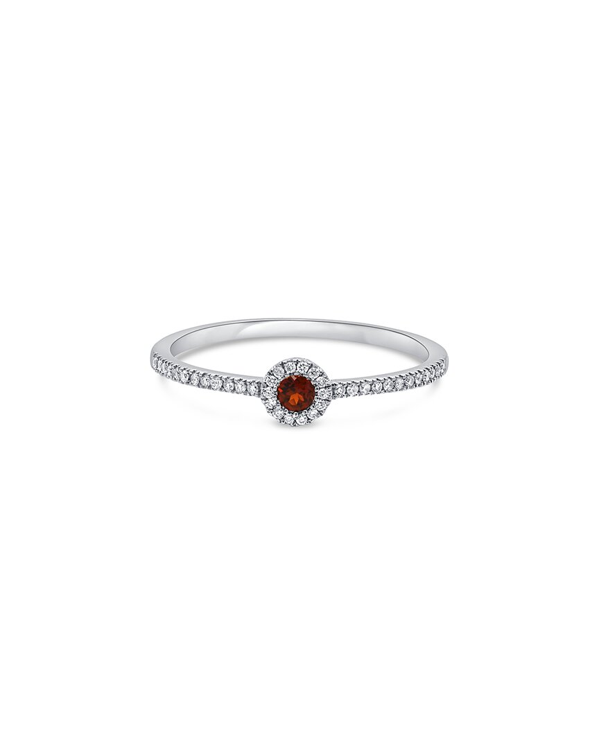 Sabrina Designs 14k 0.13 Ct. Tw. Diamond & Ruby Ring