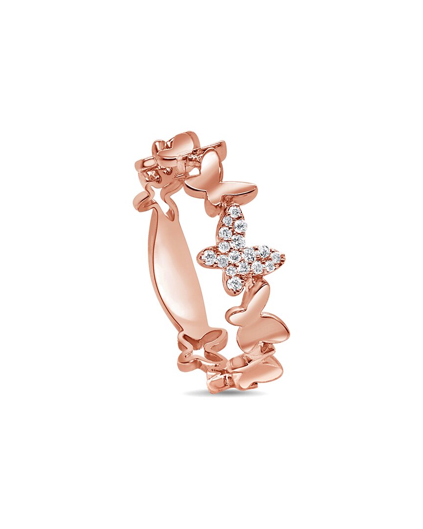 Sabrina Designs 14k 0.09 Ct. Tw. Diamond Butterfly Band Ring