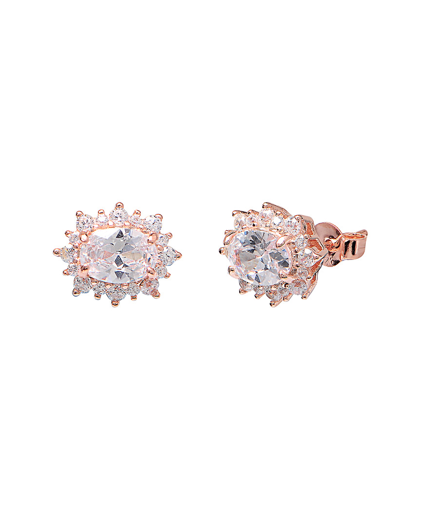 Gabi Rielle Rose Gold Vermeil Cz Earrings