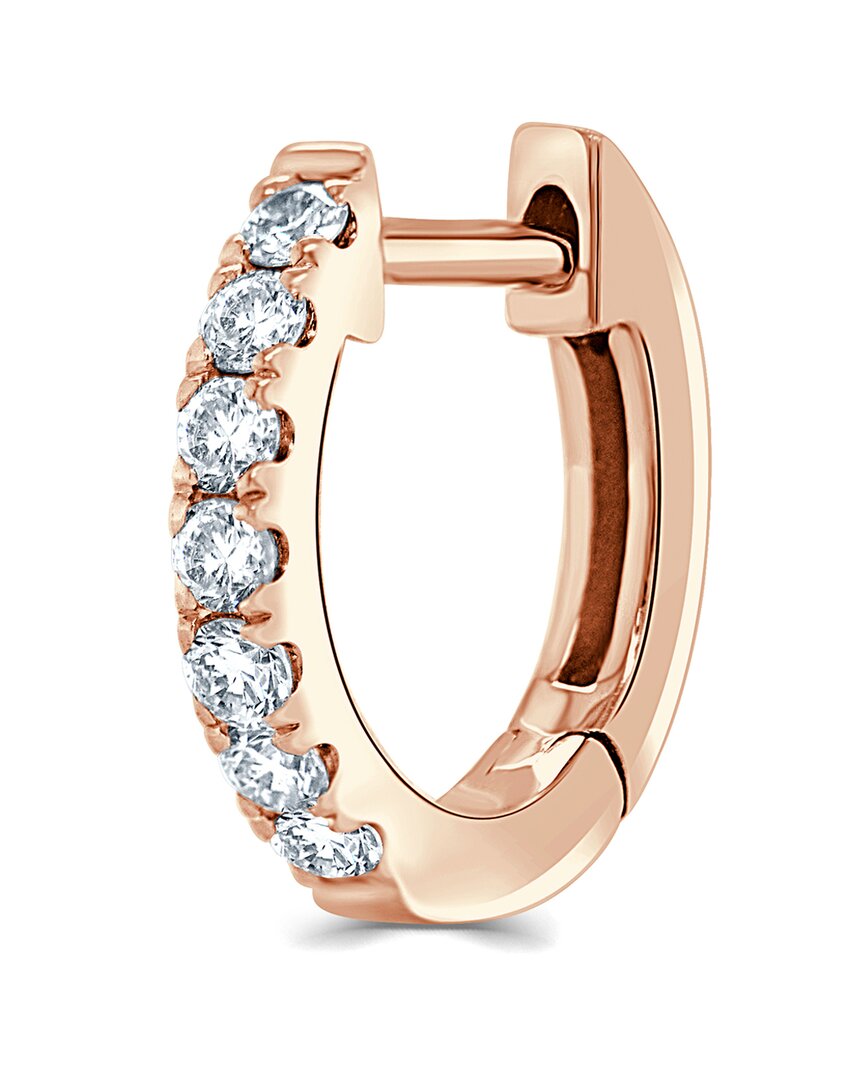 Sabrina Designs 14k Rose Gold 0.11 Ct. Tw. Diamond Single Huggie Earring