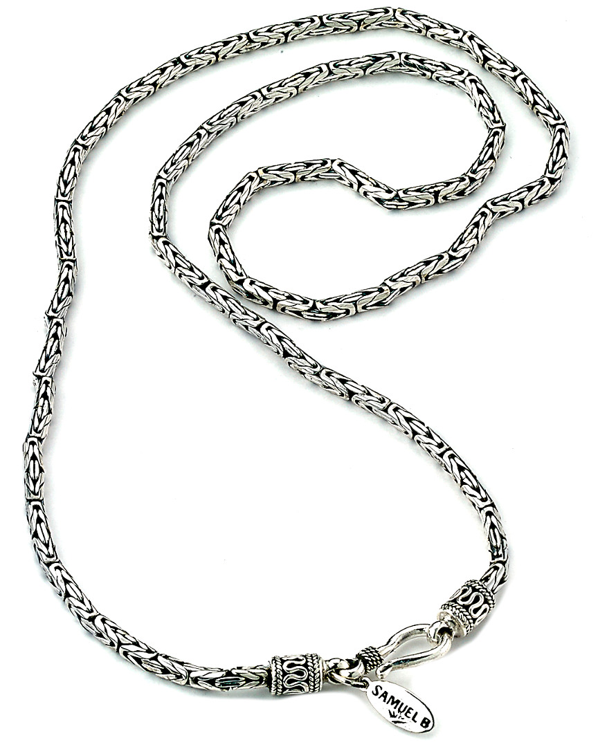 Samuel B. Silver Byzantine Chain Necklace