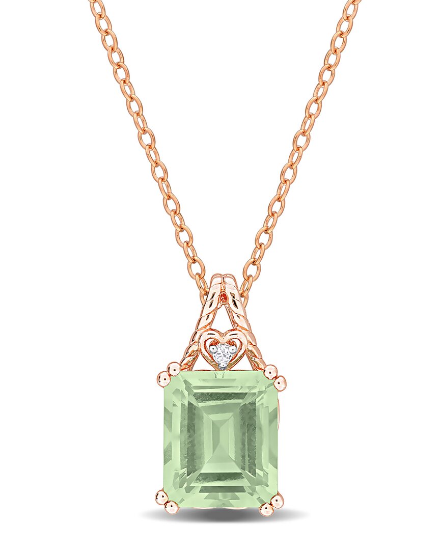Rina Limor Silver 5.60 Ct. Tw. Green Quartz- & White Topaz Pendant