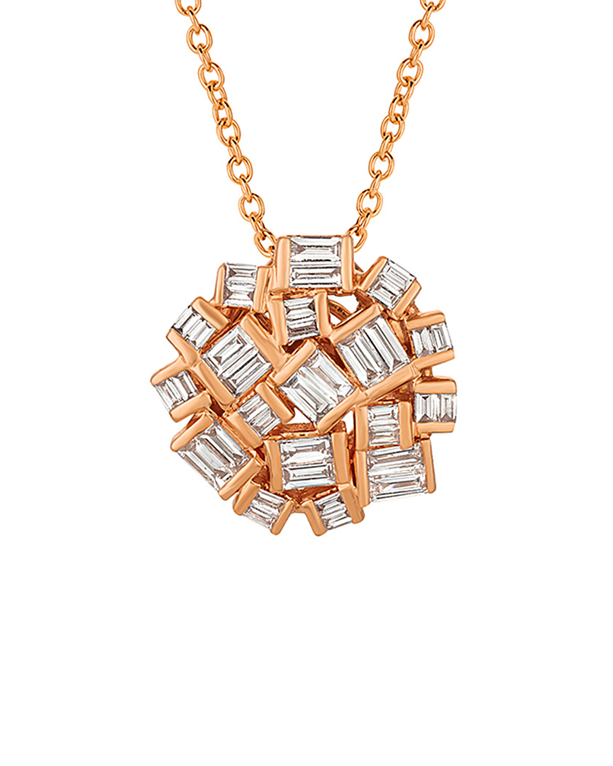Le Vian 14k Rose Gold 0.43 Ct. Tw. Diamond Pendant Necklace