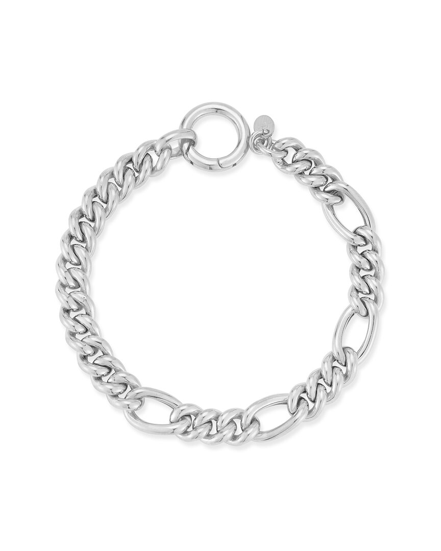 Sphera Milano Silver Bold Curb X Figaro Bracelet