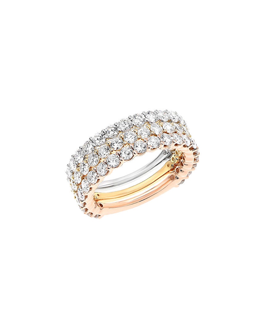 Diana M. Fine Jewelry 18k Tri-color 3.15 Ct. Tw. Diamond Ring