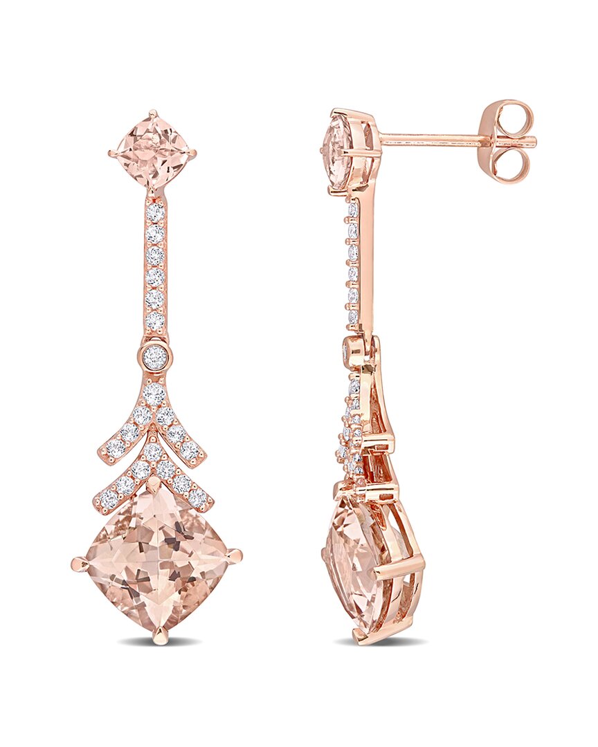 Rina Limor 14k Rose Gold 5.00 Ct. Tw. Gemstone Drop Earrings