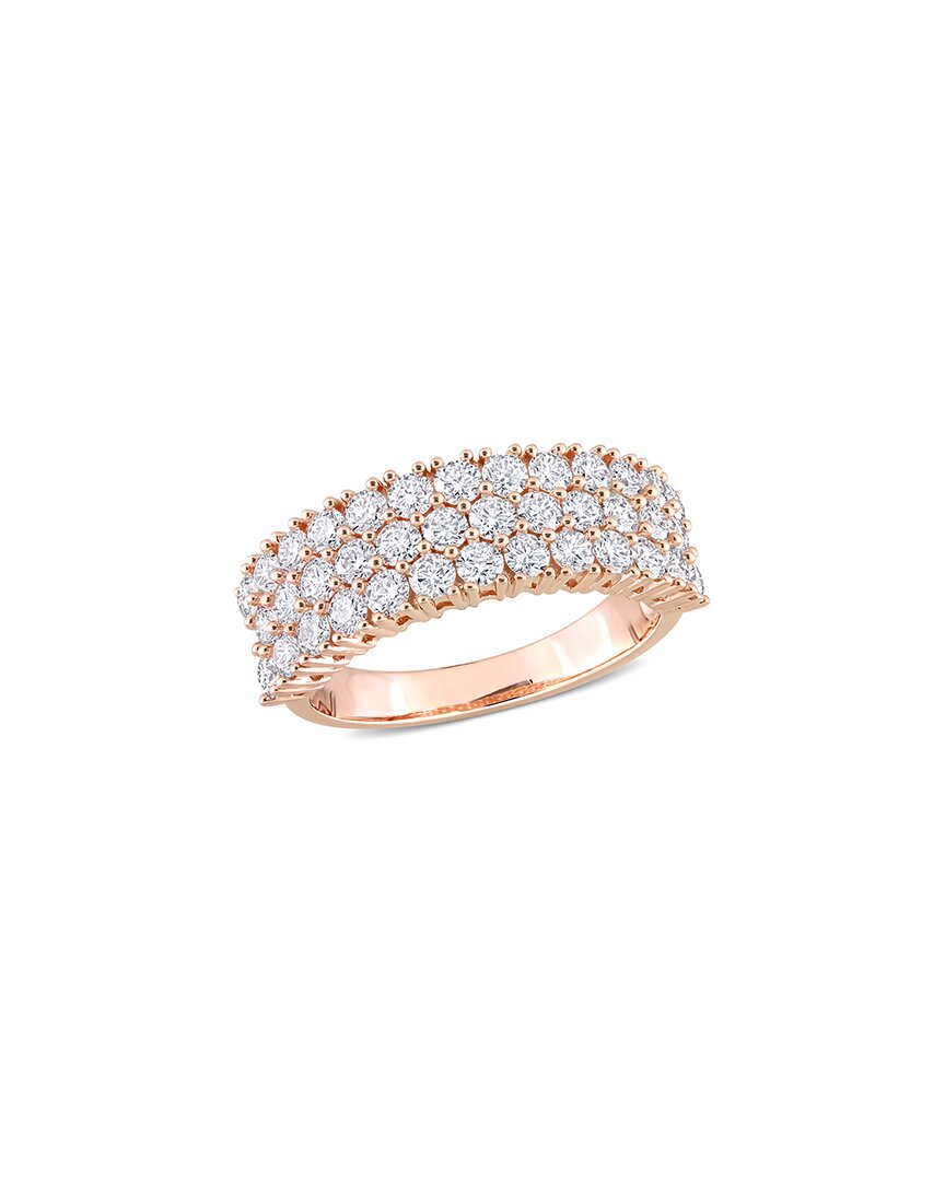 Rina Limor 14k Rose Gold 1.71 Ct. Tw. Diamond Triple-row Ring