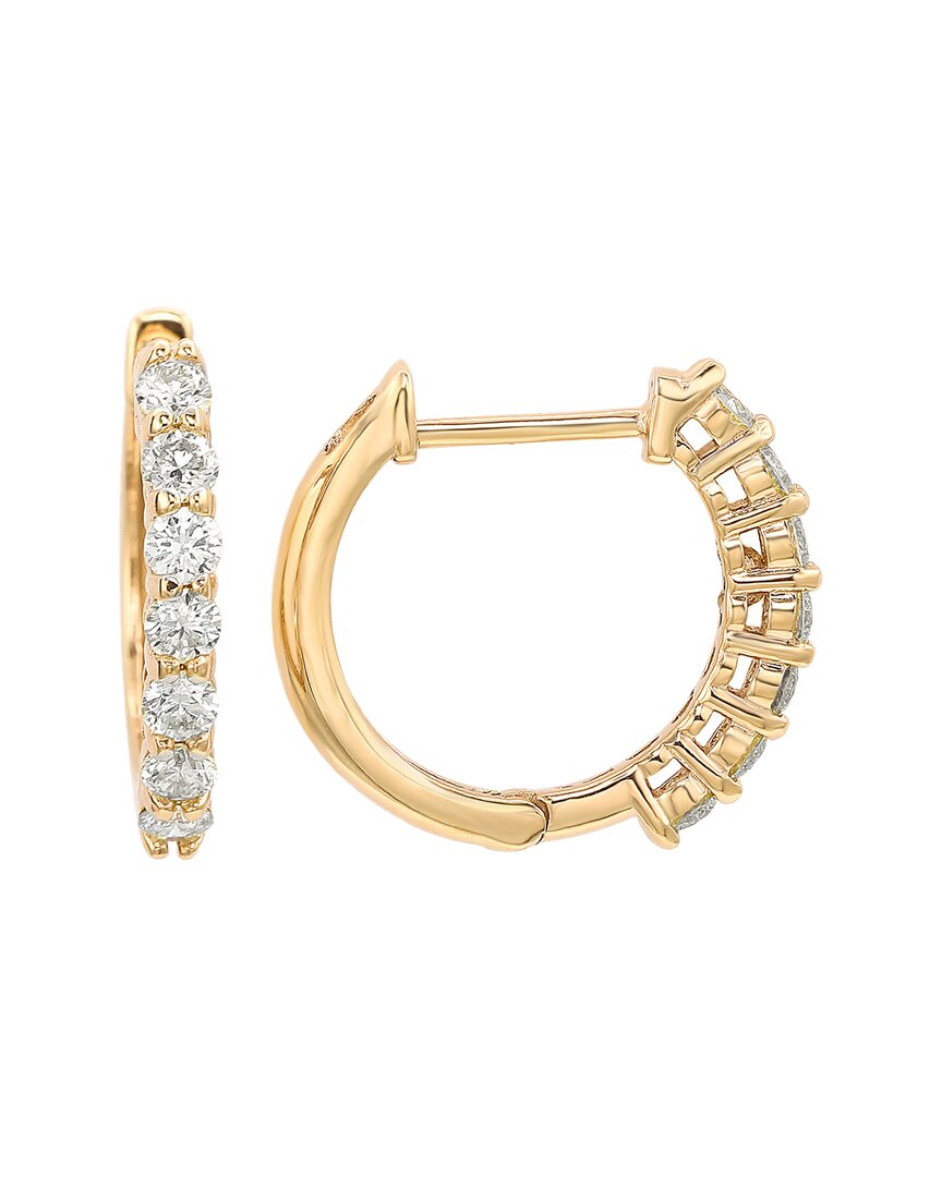 Suzy Levian 14k 0.50 Ct. Tw. Diamond Huggie Earrings