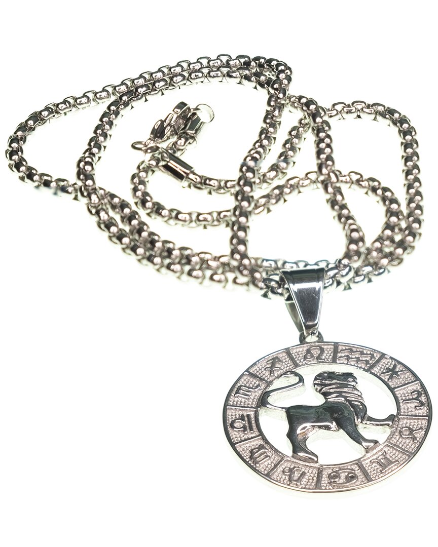 Jean Claude Dell Arte Stainless Steel Zodiac Necklace