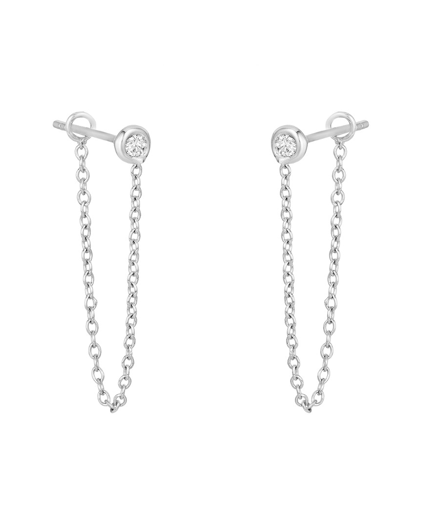 Ariana Rabbani 14k 0.10 Ct. Tw. Diamond Chain Drop Earrings