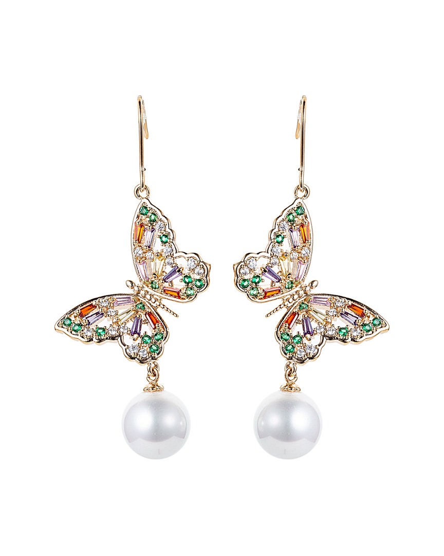 Eye Candy La Cz Dublin Butterfly Earrings