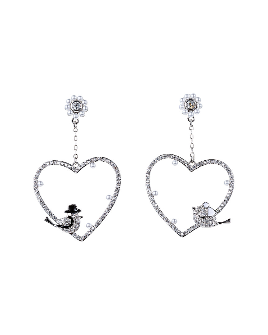 Eye Candy La Cz Heart Marry Me Drop Earring