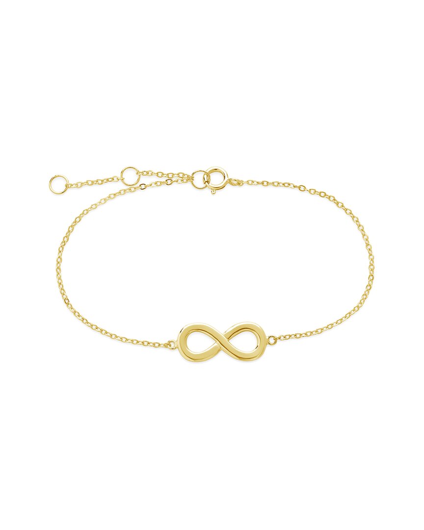 Sterling Forever 14k Over Silver Delicate Infinity Bracelet
