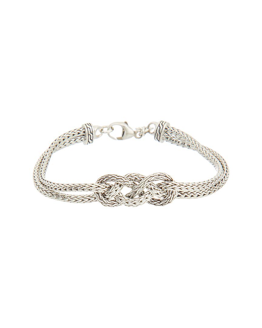 John Hardy Chain Silver Station Bracelet In Silver