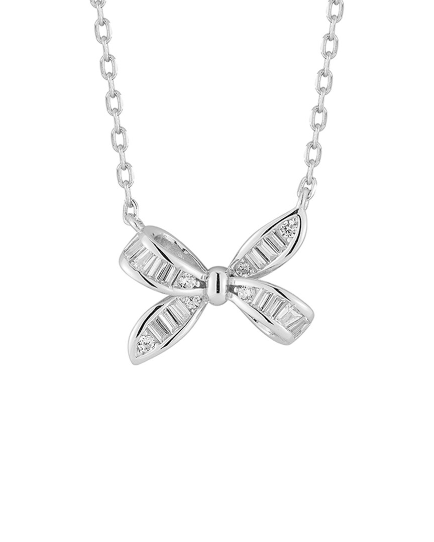 Glaze Jewelry Silver Cz Necklace