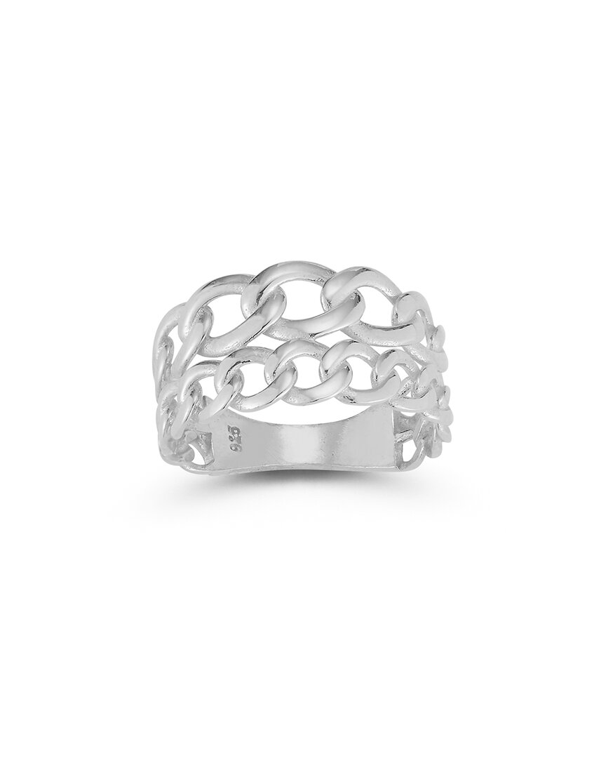 Shop Chloe & Madison Chloe And Madison Silver Double Curb Stack Ring