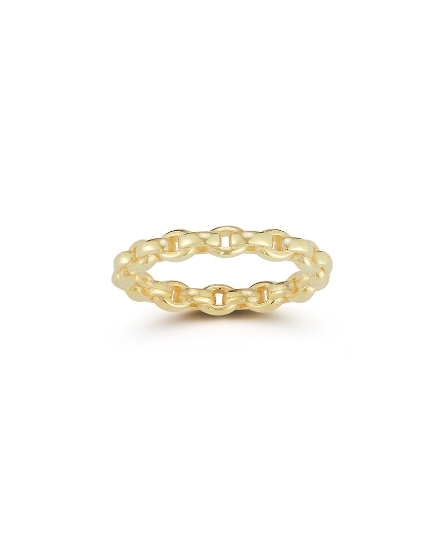Chloe & Madison Chloe And Madison 14k Over Silver Link Chain Ring