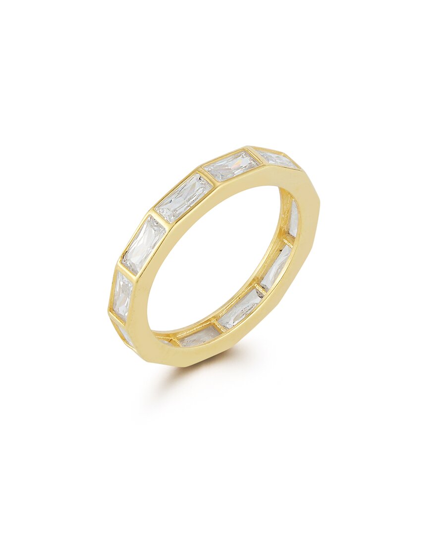 Shop Chloe & Madison Chloe And Madison 14k Over Silver Cz Ring