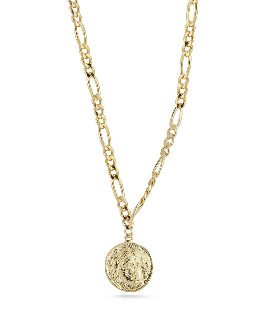 Chloe & Madison Chloe And Madison 14k Over Silver Coin Necklace