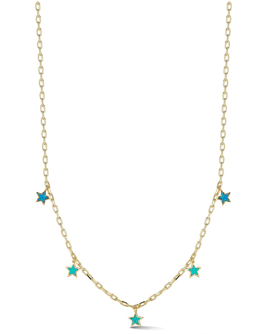 Sphera Milano 14k Over Silver Star Charm Necklace