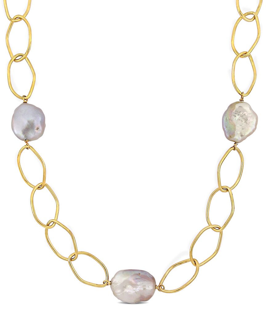 Rina Limor 18k Over Silver 14-20mm Pearl Necklace