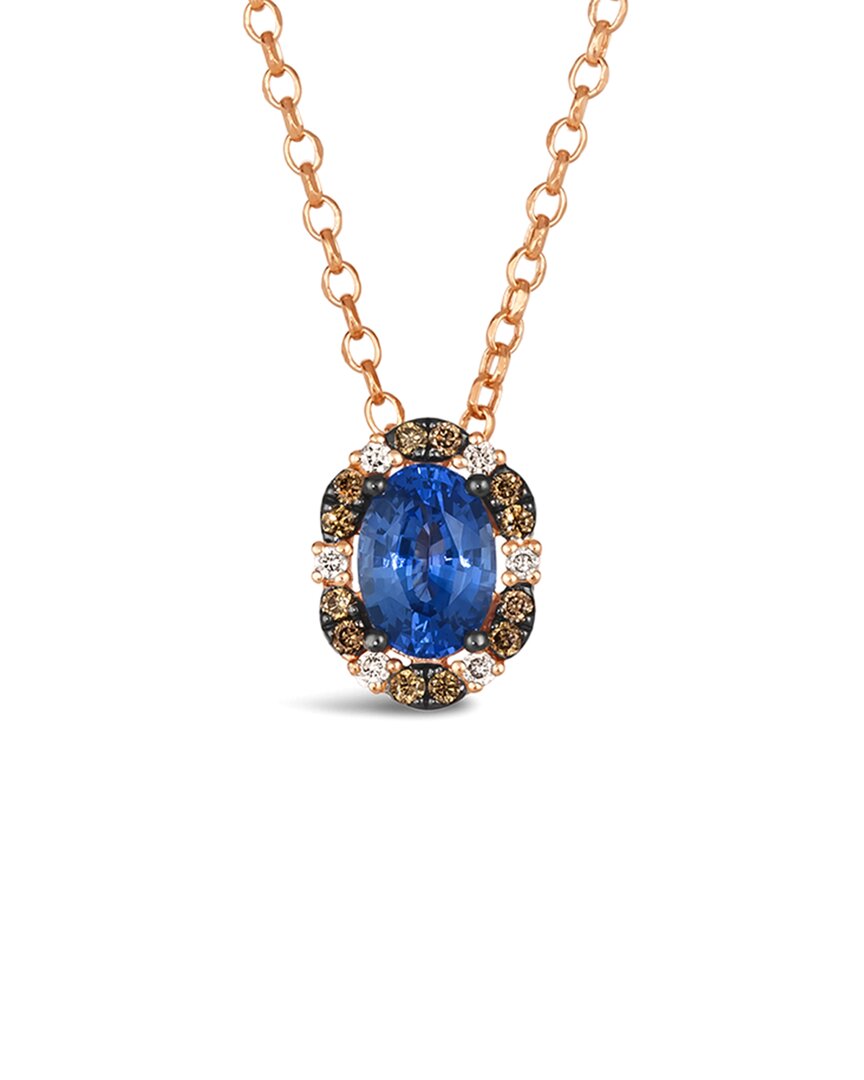 Le Vian ® Precious 14k Rose Gold 0.84 Ct. Tw. Diamond & Sapphire Pendant