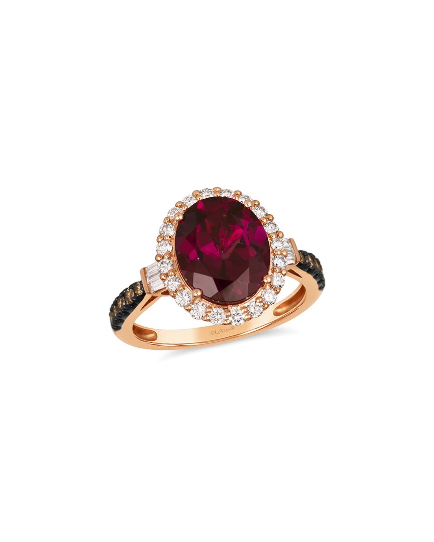 Le Vian ® Semi Precious 14k Rose Gold 4.51 Ct. Tw. Diamond & Rhodolite Ring