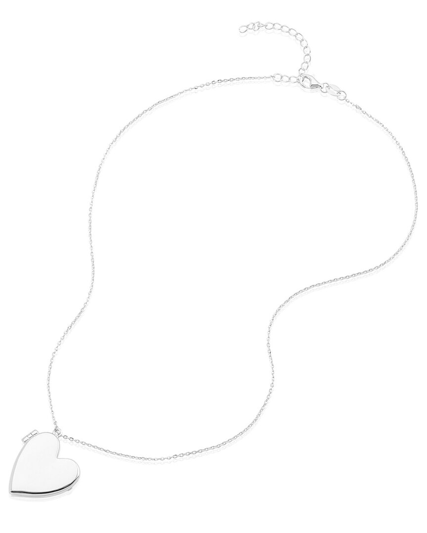 Adornia 14k Gold Plated Heart Locket Pendant Necklace
