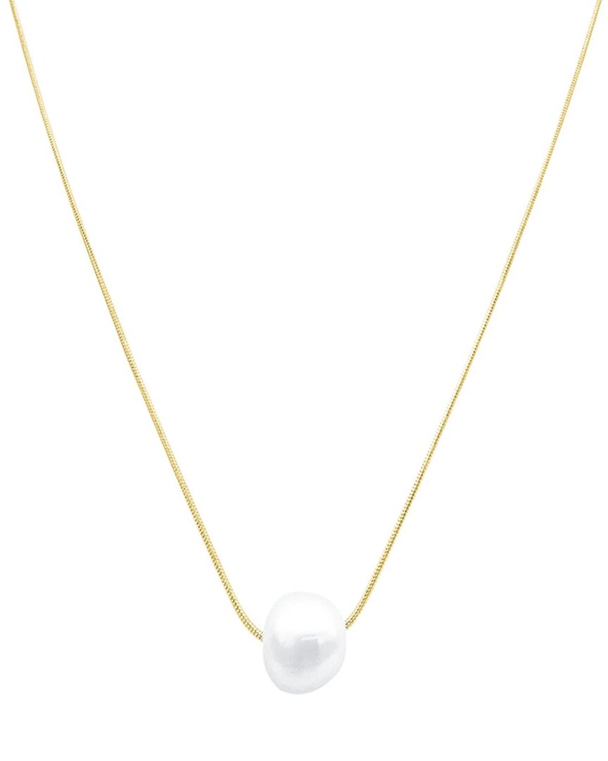 Adornia Tarnish Resistant 14k Gold Plated Freshwater Pearl Chain Necklace