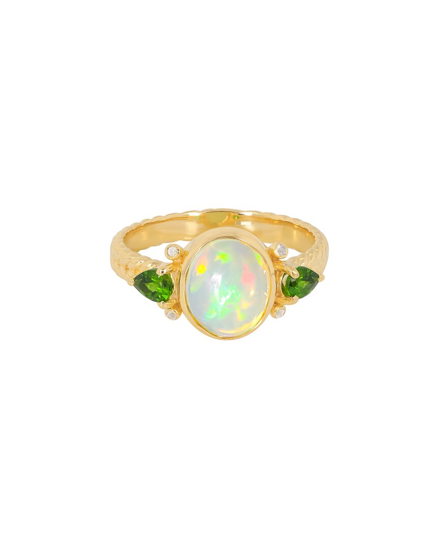 Tiramisu 14k Plated 1.82 Ct. Tw. Ethiopian Opal