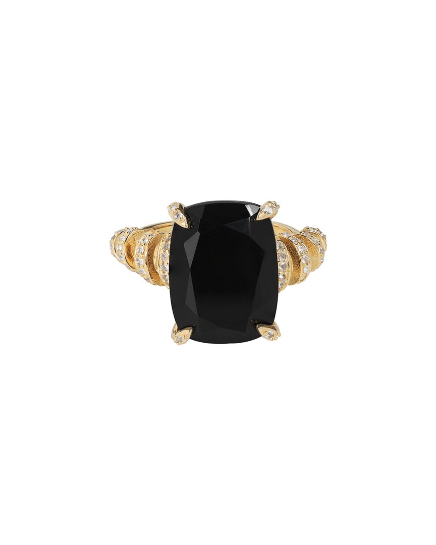 Tiramisu 18k Over Silver 10.65 Ct. Tw. Black Onyx