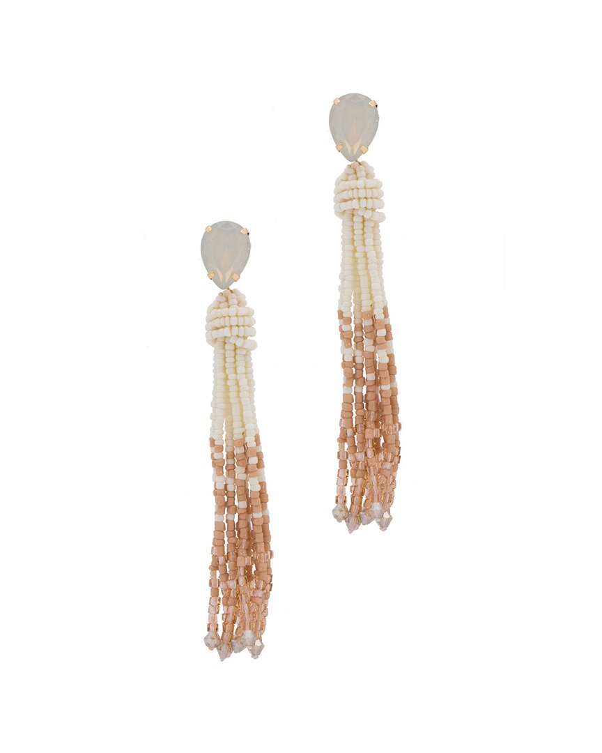 Saachi Maldives Beaded Tassel Earrings