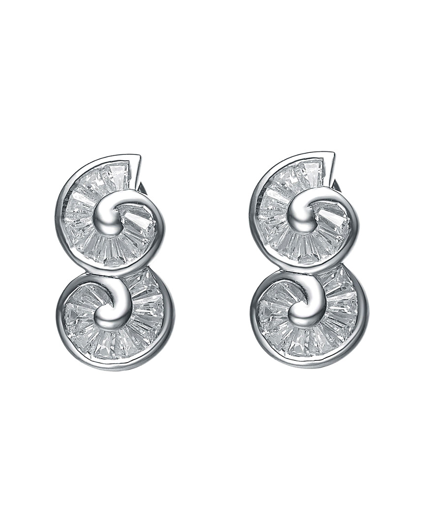Genevive Silver Earrings In Metallic
