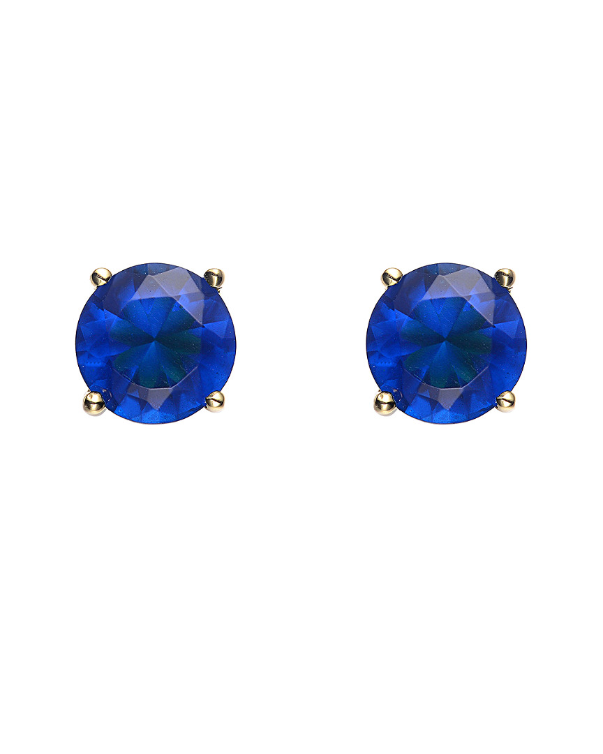 Genevive 14k Over Silver Cz Earrings