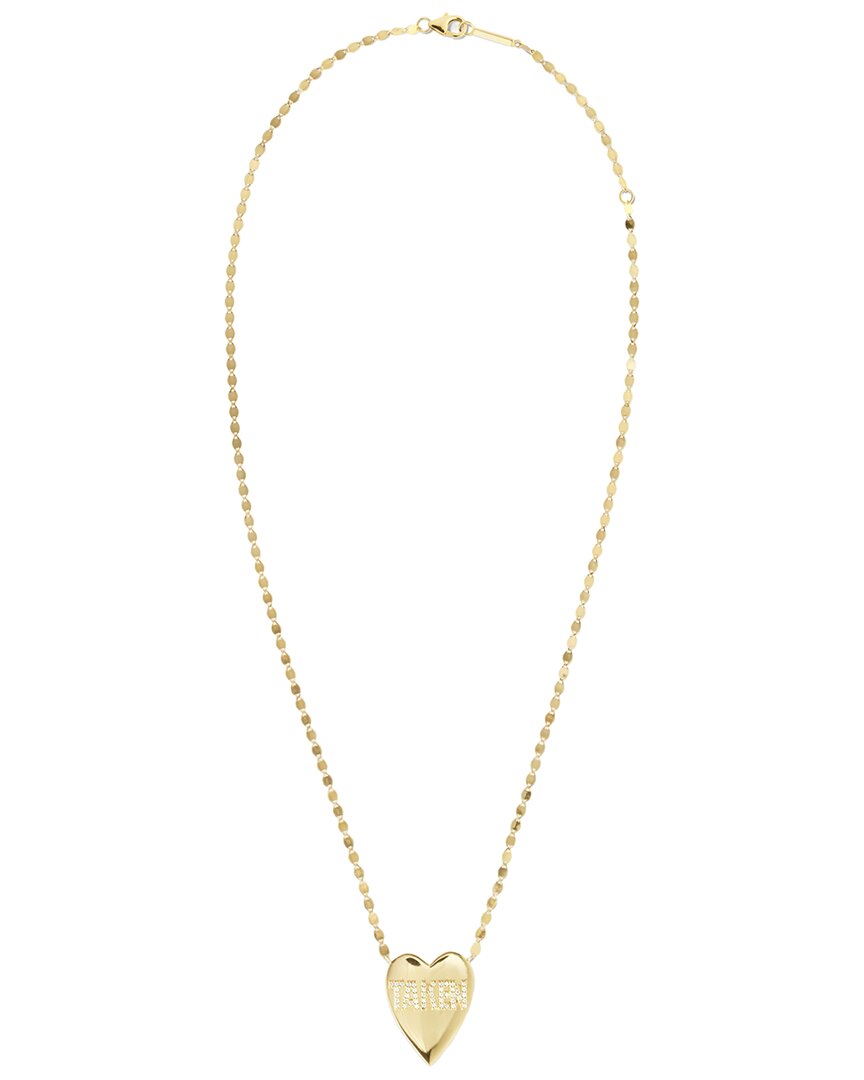 Shop Lana Jewelry 14k Taken Heart Necklace In Gold