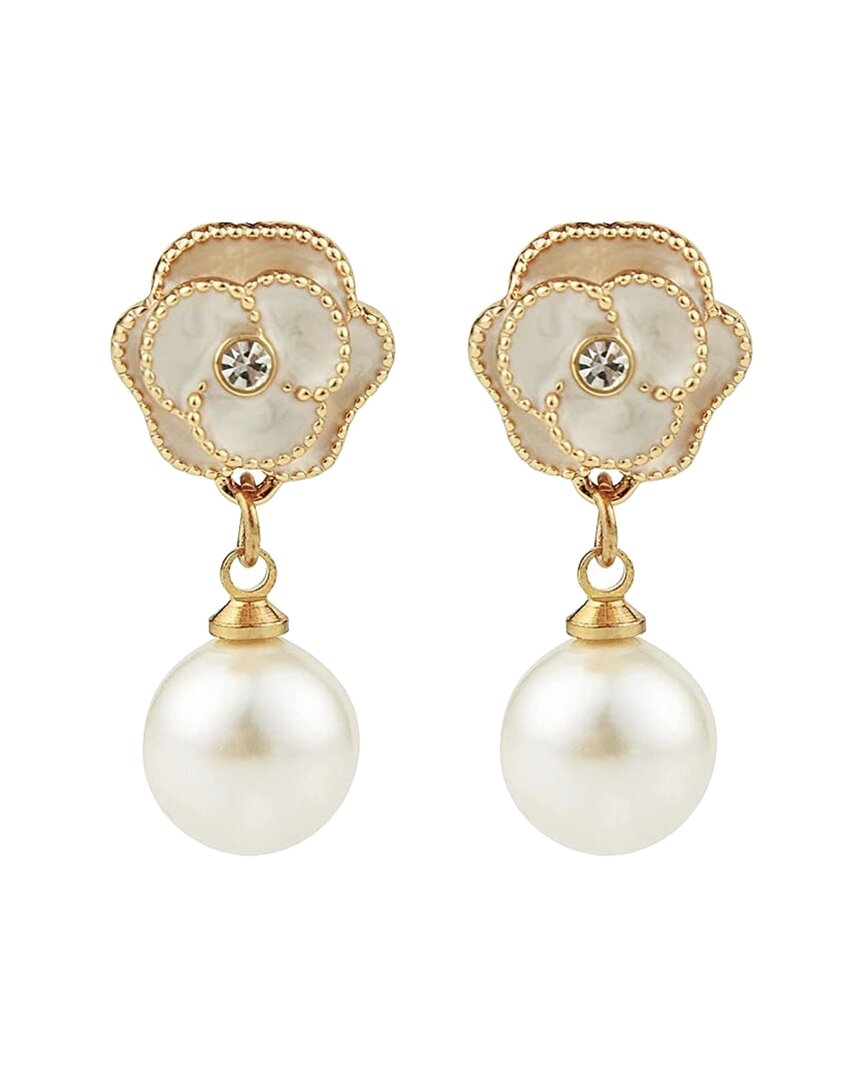 Liv Oliver 18k Plated Drop Earrings
