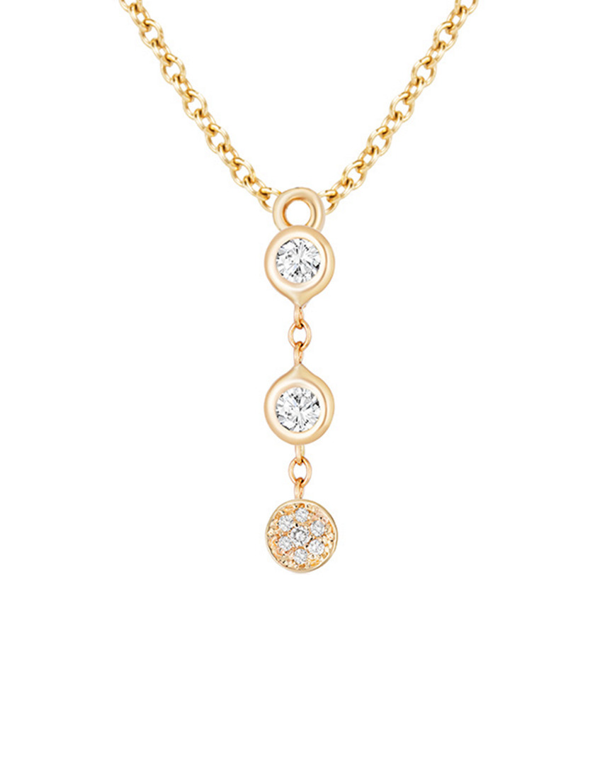 Ariana Rabbani 14k 0.14 Ct. Tw. Diamond Lariat Necklace