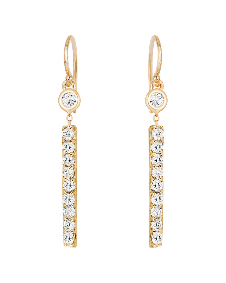 Ariana Rabbani 14k 0.20 Ct. Tw. Diamond Bar Drop Earrings