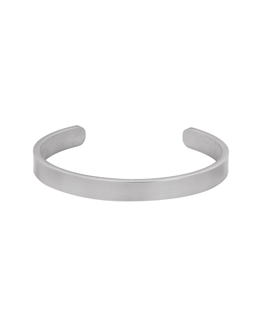 Adornia Stainless Steel Cuff Bracelet In Metallic