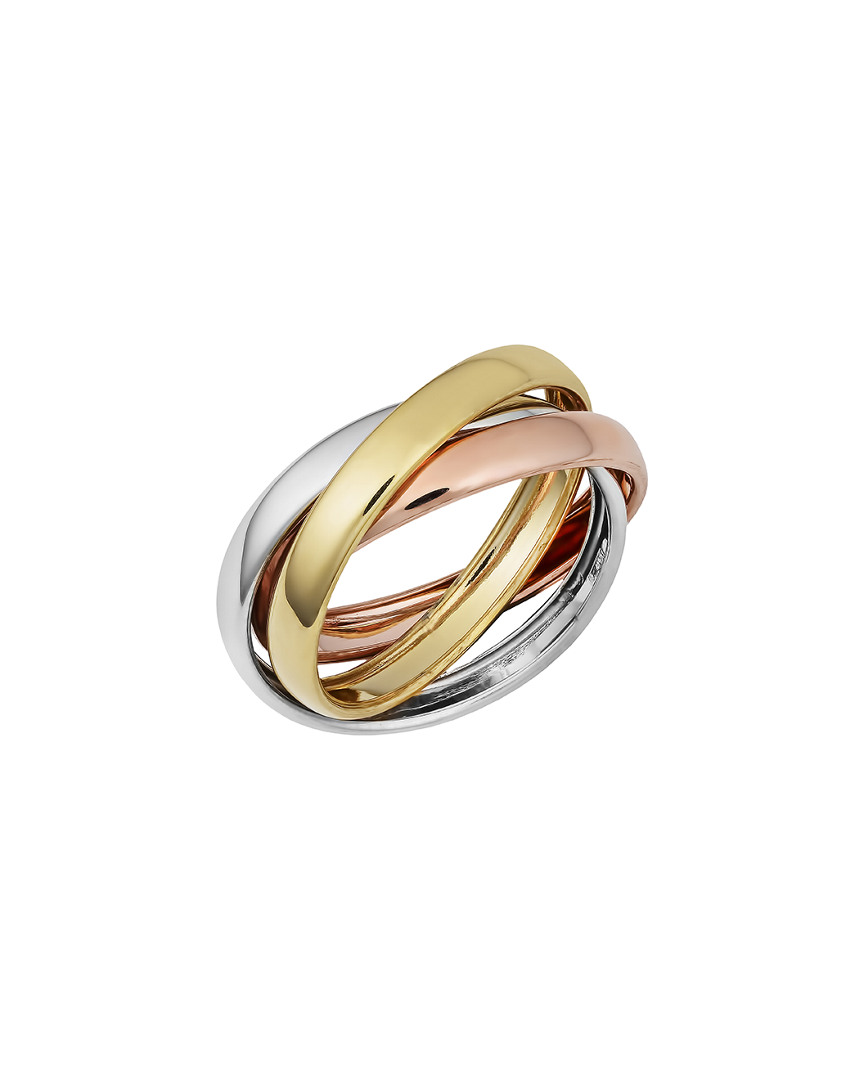 Italian Gold Tri-tone Rolling Ring