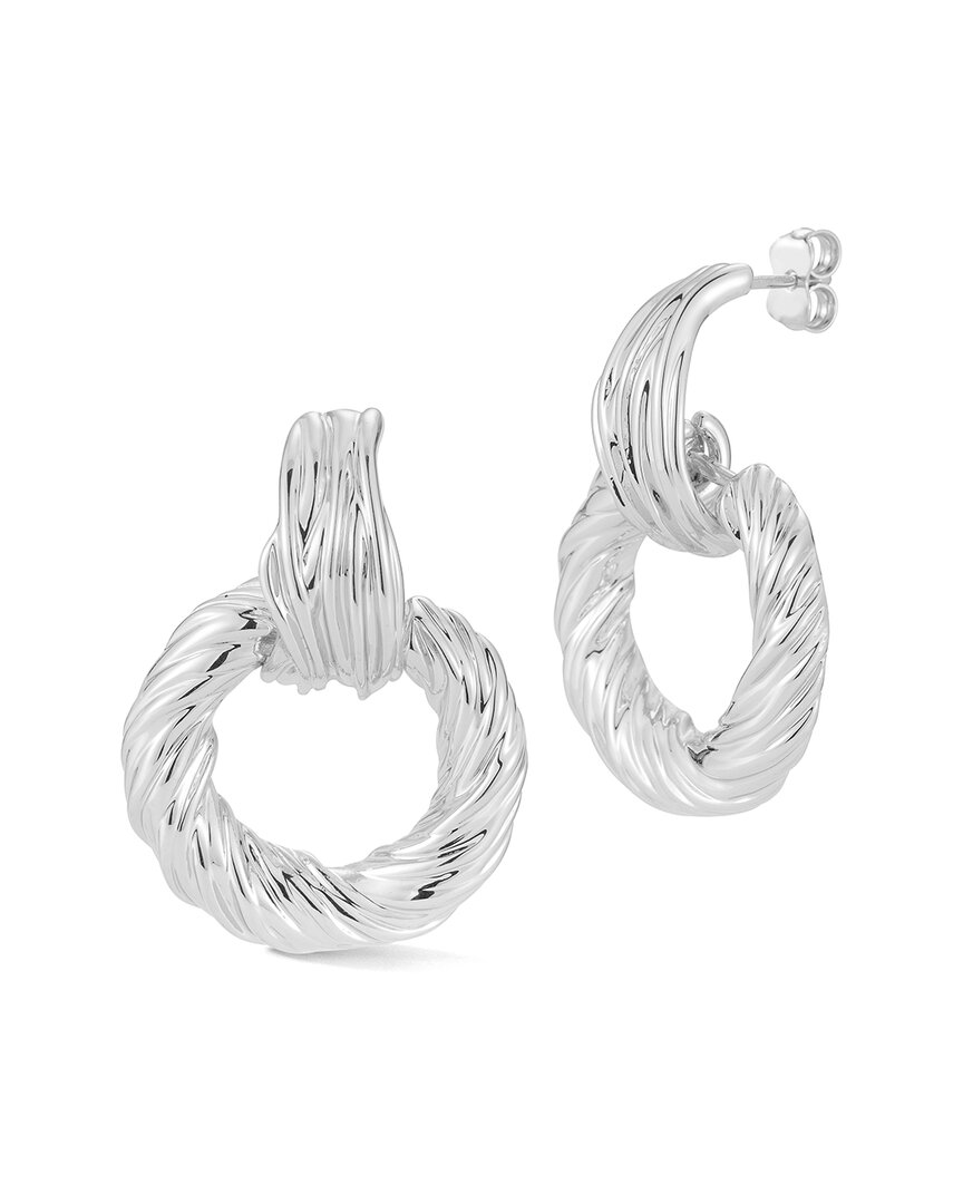 Chloe and Madison Jewelry Statement Twisted Link Earrings