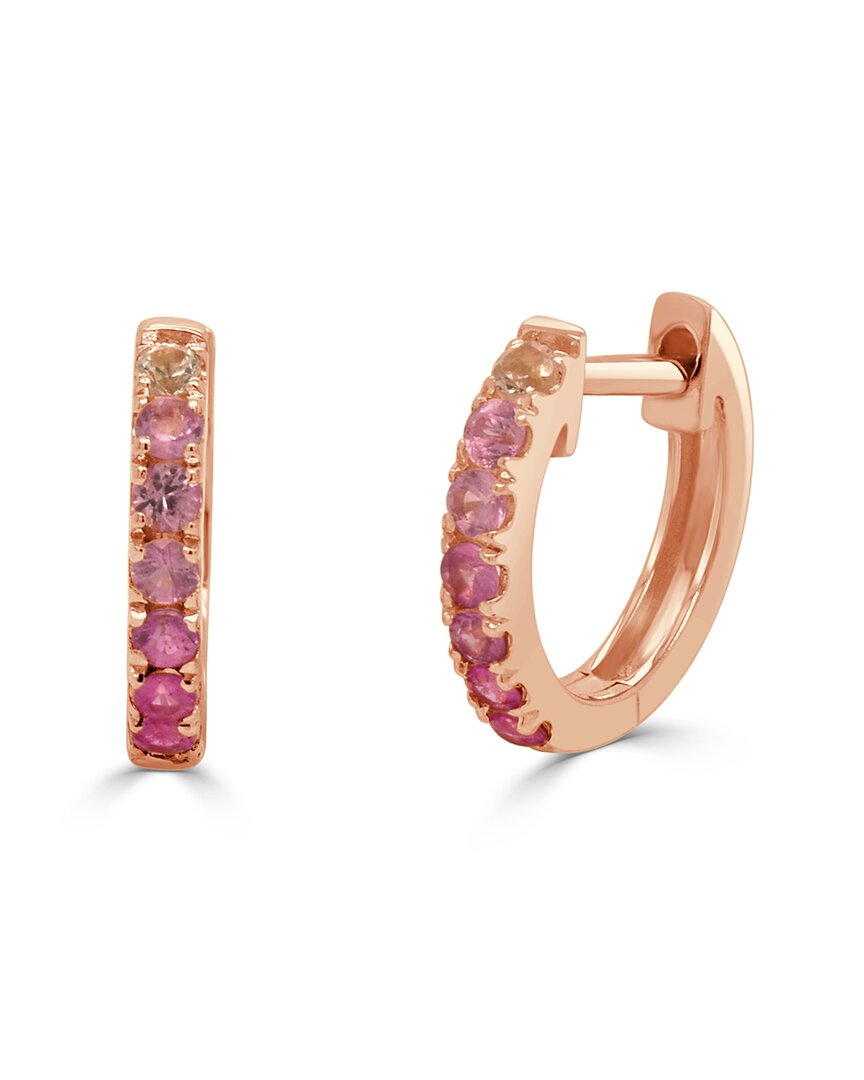 Sabrina Designs 14k 0.33 Ct. Tw. Pink Sapphire Huggie Earrings