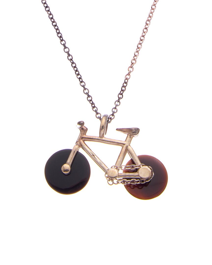 Shinola Silver Bike Charm Necklace In Nocolor ModeSens