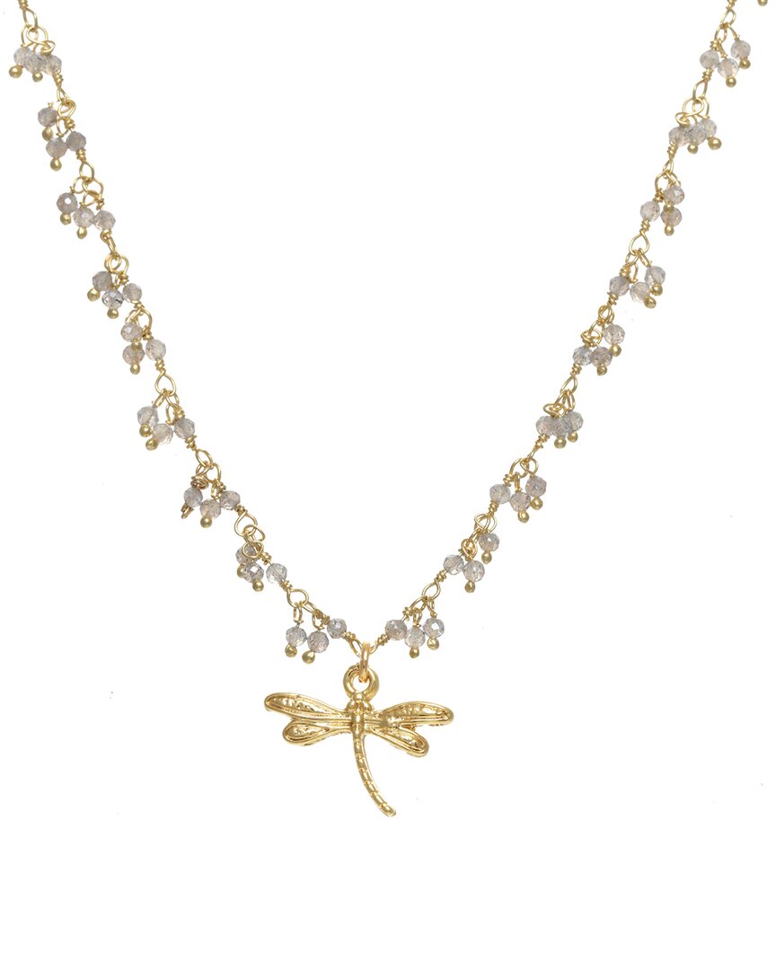 Rachel Reinhardt 14k Over Silver Dragonfly Necklace