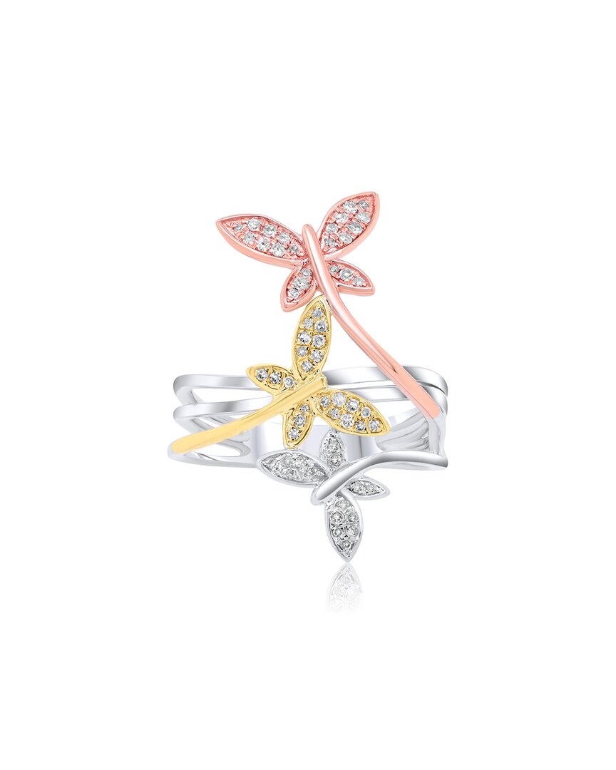 Diana M. 14k Tri-tone 0.20 Ct. Tw. Diamond Ring