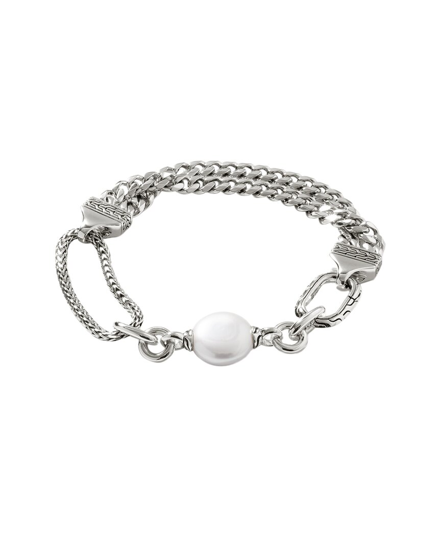 John Hardy Classic Chain Pearl Bracelet