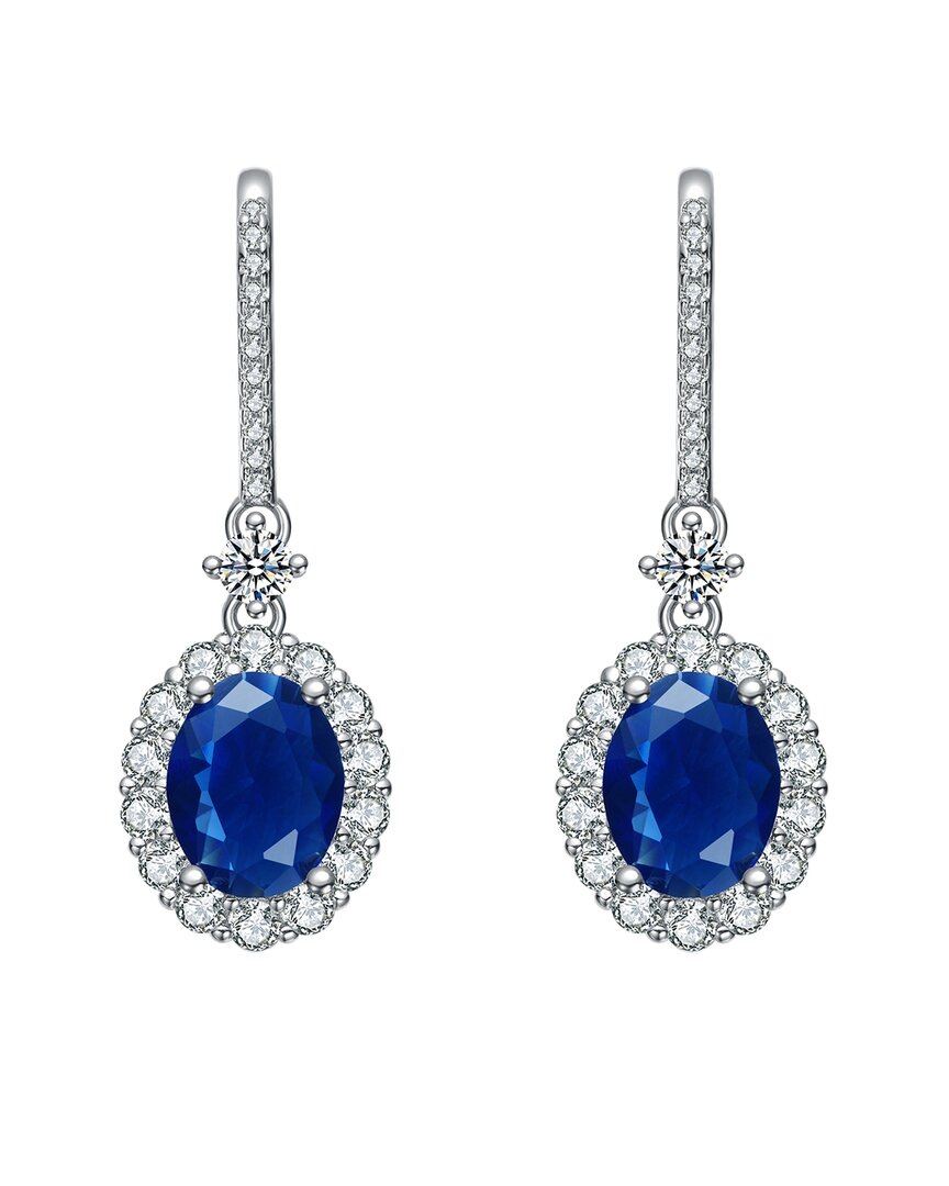 Rachel Glauber Diamond Cz Dangle Earrings