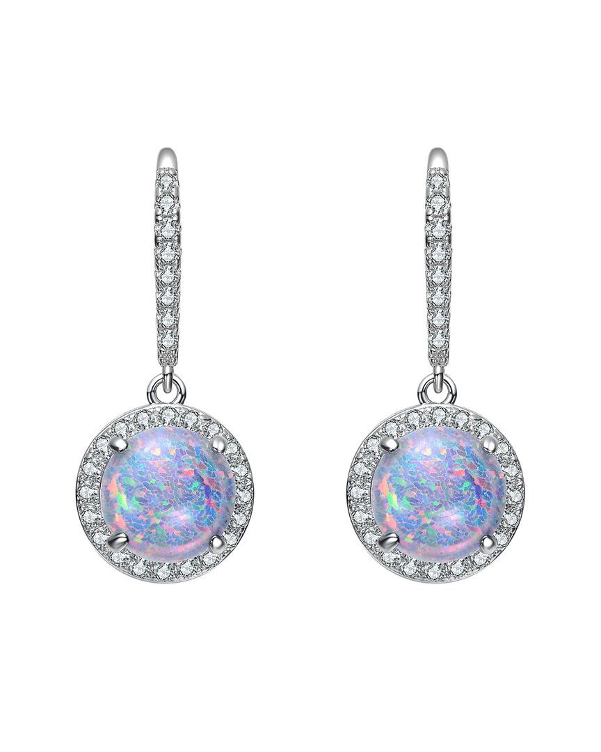 Rachel Glauber Diamond Cz Dangle Earrings