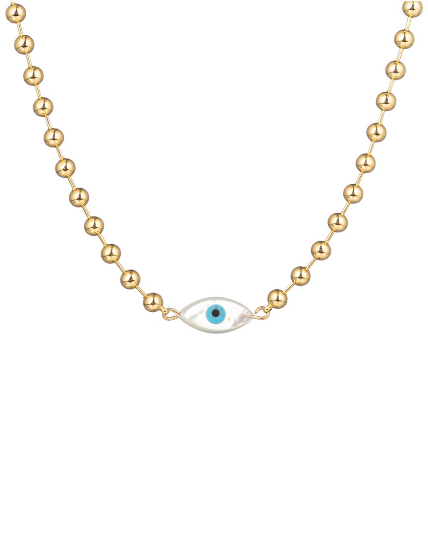 Eye Candy La The Luxe Collection Titanium Shell Eye Pendant Necklace